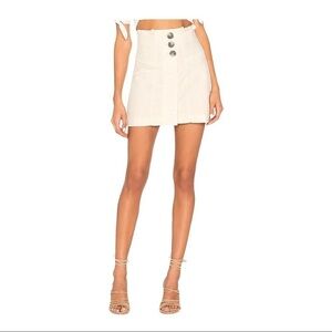 Free People Every Minute Every Hour Skirt Cream 6